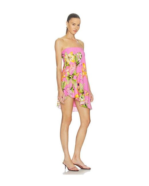 Rococo Sand Red Mini Dress