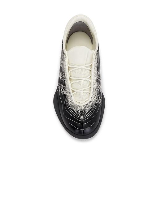 Y-3 Black Regu Embroidery Sneaker for men