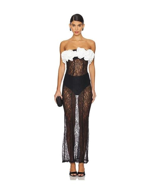 Camila Coelho Black Delphi Maxi Dress