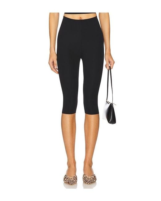 Commando Black Neoprene Capri Legging