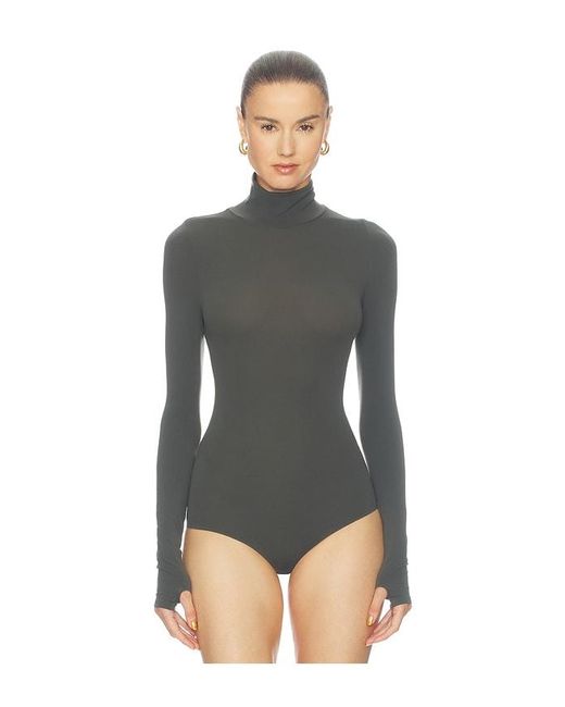 Commando Black Ballet Turtleneck Bodysuit
