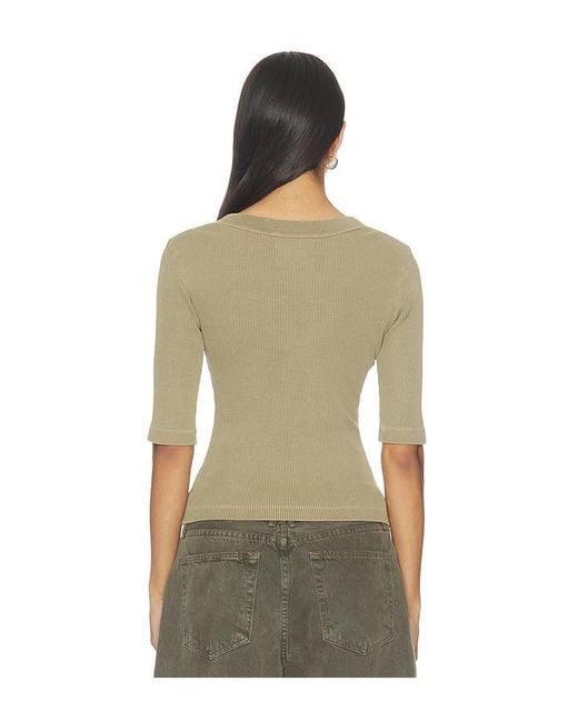 Citizens of Humanity Multicolor Nali Short Sleeve Henley Top