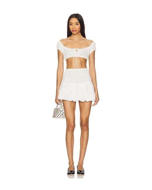Leslie Amon Puff セット White