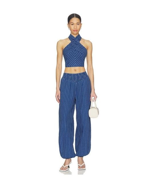 Steve Madden Blue Tillie Pant