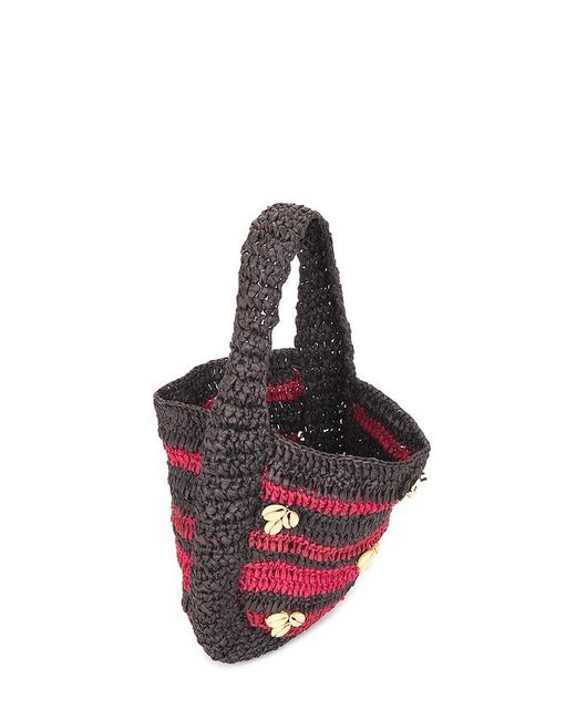 Free People Red Belize Shell Clutch