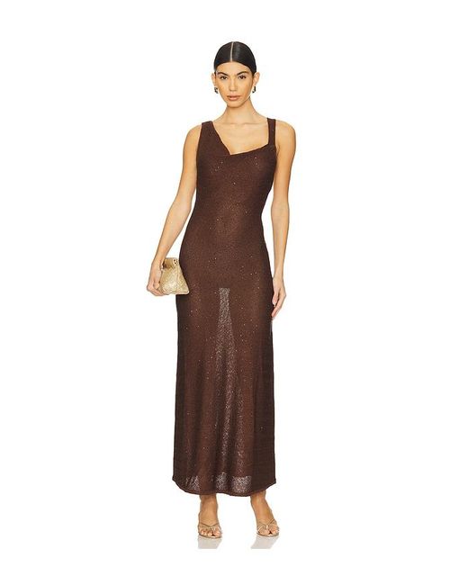 SOVERE Brown Spark Dress