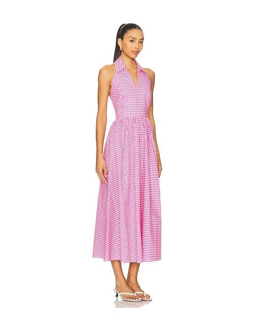 Caroline Constas Pink Midi-Kleid Aya