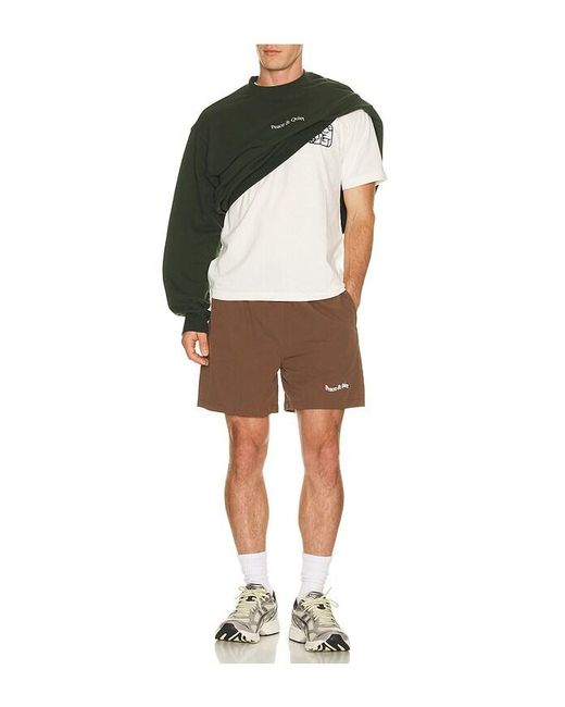 Museum of Peace & Quiet Brown Scramble T-Shirt for men