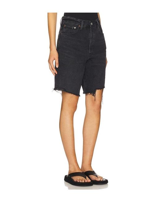 Agolde Black Indra Short