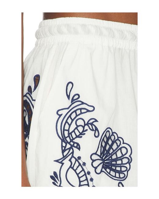 Farm Rio Black Garden Tiles Richilieu Shorts