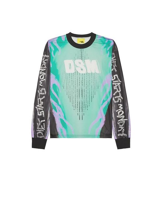 DIET STARTS MONDAY Blue Mx Flame Jersey for men