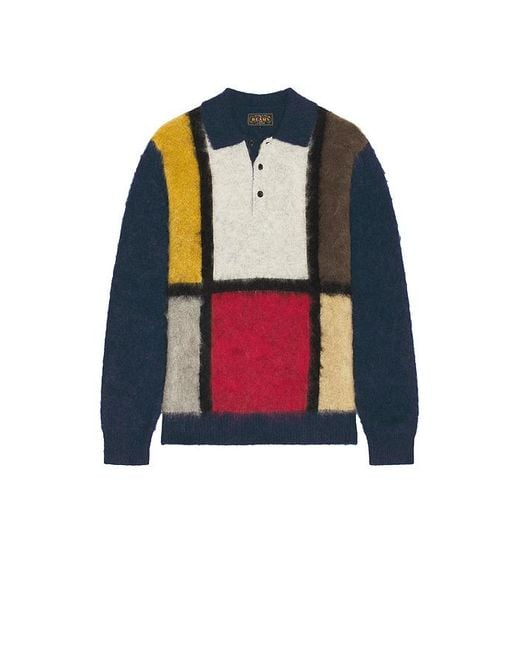 Beams Plus Polohemd 9G in Blue für Herren