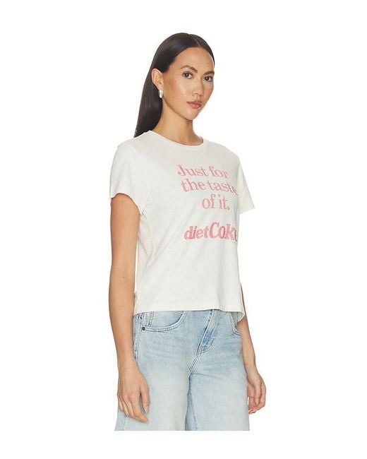 Re/done White Classic Tee Diet Coke