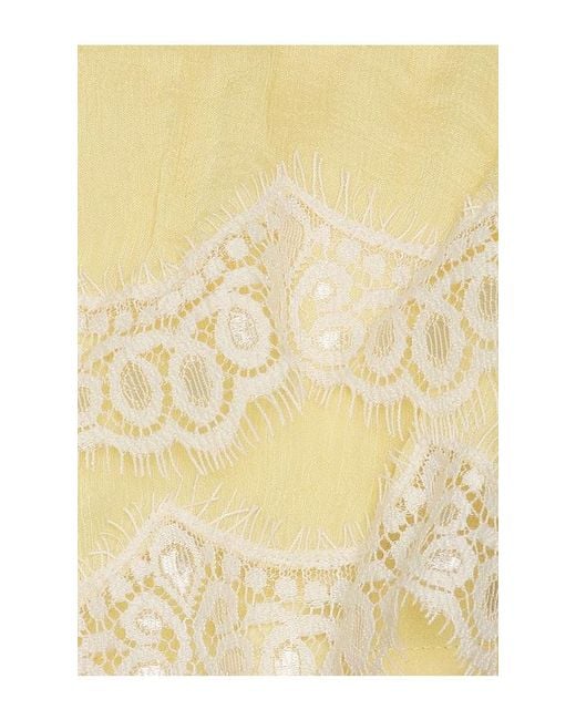 Hemant & Nandita Natural Tiered Maxi Dress