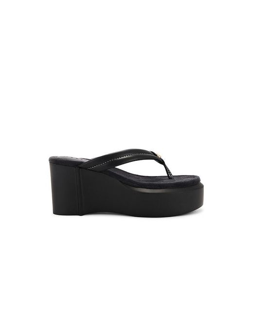 COACH Black Flip-Flops Mit Plateau Franki