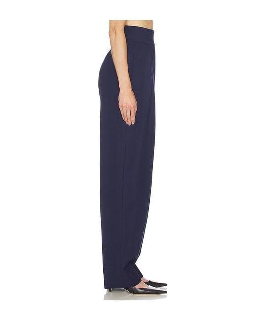 Helsa Blue High Waist Pleated Suit Trouser