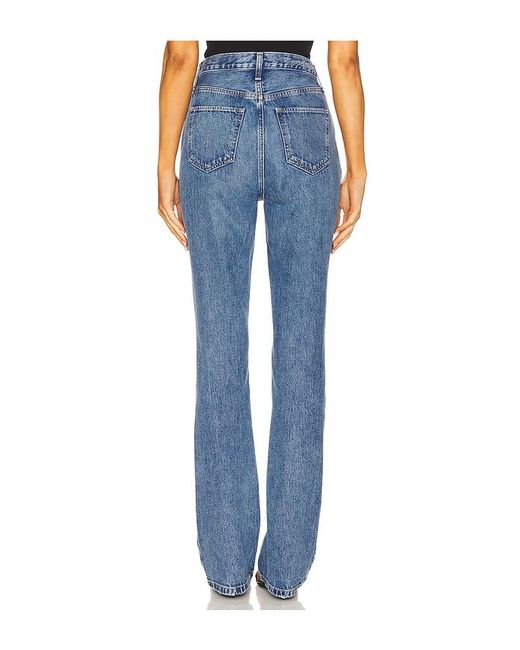 FAVORITE DAUGHTER Blue The Valentina Boot Super High Rise Jeans