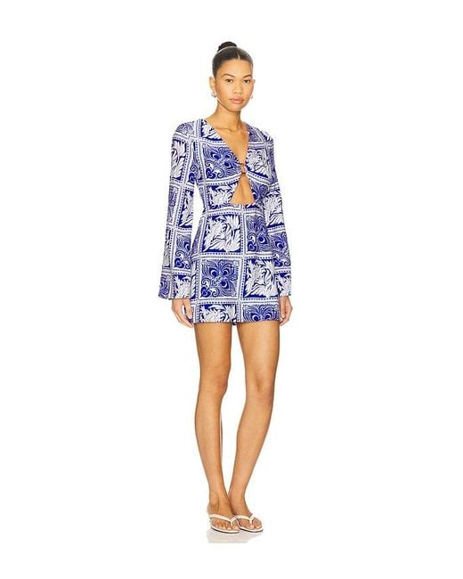 Minivestido Con Mangas Elka En Color Azul Talla (También En S, Xs) Seven Wonders de color Blue