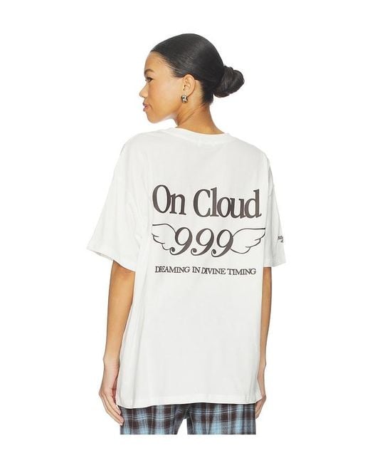 The Mayfair Group White On Cloud Nine Oversized Tee
