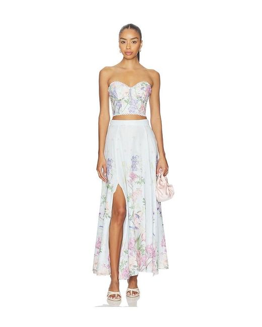 Charo Ruiz White Bustier Bio Top