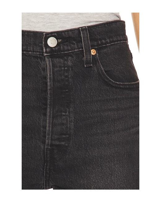 Levi's Black Ribcage Straight Ankle Jeans