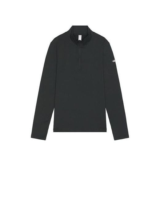 Alo Yoga Conquer 1/4 Zip Reform Long Sleeve in Black for Men | Lyst UK