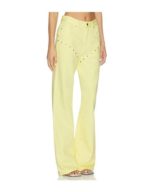 Palmatic Studio Yellow Cory Wide Leg Jean