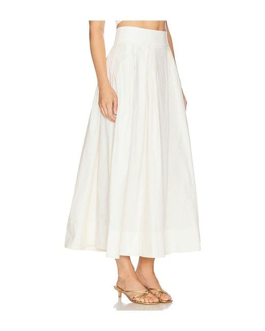 Camila Coelho Maisy Maxi Skirt White
