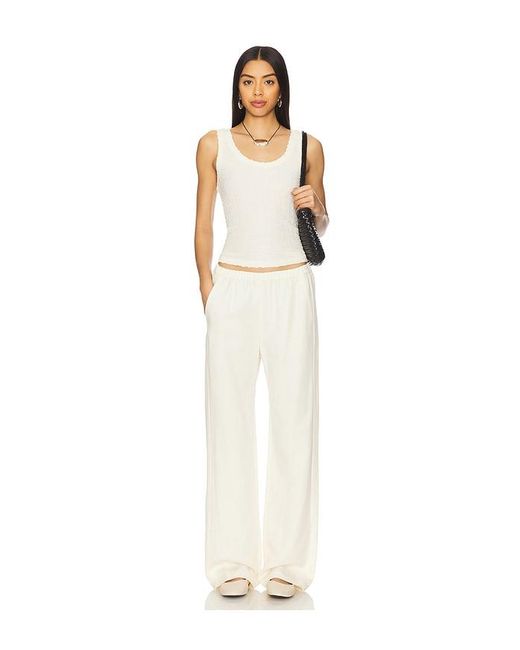 Enza Costa Multicolor Puckered Tank Top