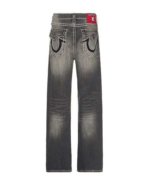 True Religion Super T Vinny Baggy Jeans in Grey for Men