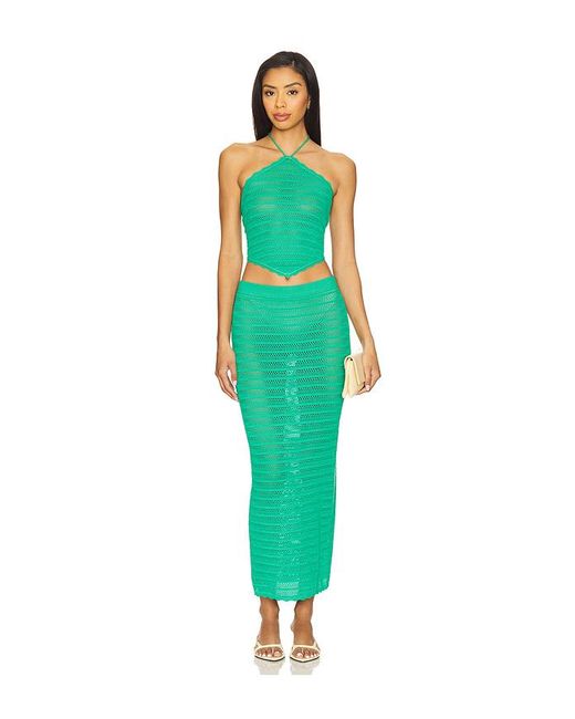 AFRM Green Dorota Skirt