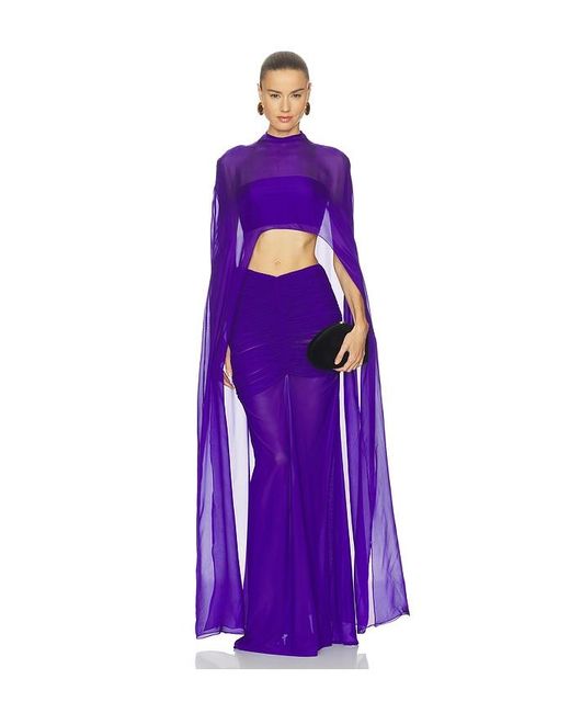 Deme by Gabriella Purple The Zerina Cape And Top