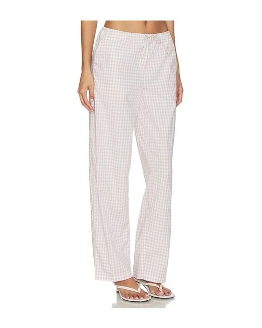 Jonathan Simkhai White Drawstring Pant
