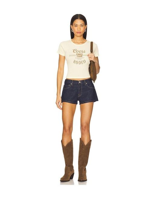 The Laundry Room Blue Coors Banquet Rodeo Stamp Baby Tee