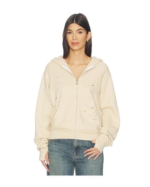 Lauren Moshi Blue Hezly Zip Up Hoodie