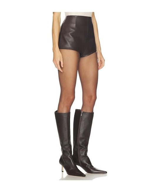 Camila Coelho Black Elia Leather Short