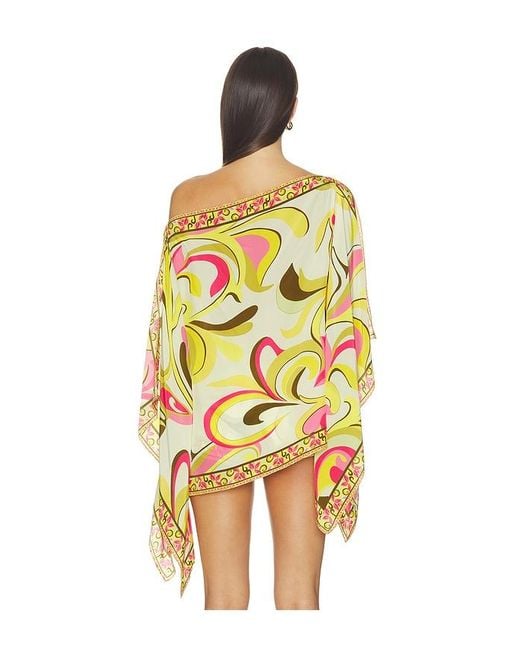 Rococo Sand Yellow Square Scarf Top