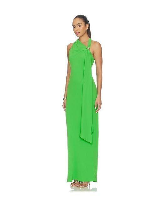Amanda Uprichard Green Sonya Maxi Dress