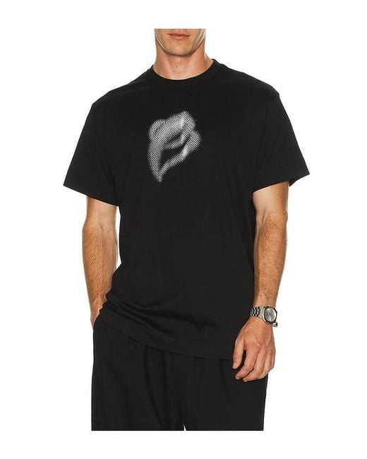 Etai LA Black 3D Print Dot Brust E Tee for men