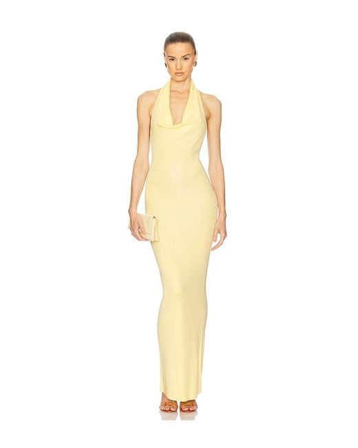 Helsa White Aaliyah Maxi Knit Dress