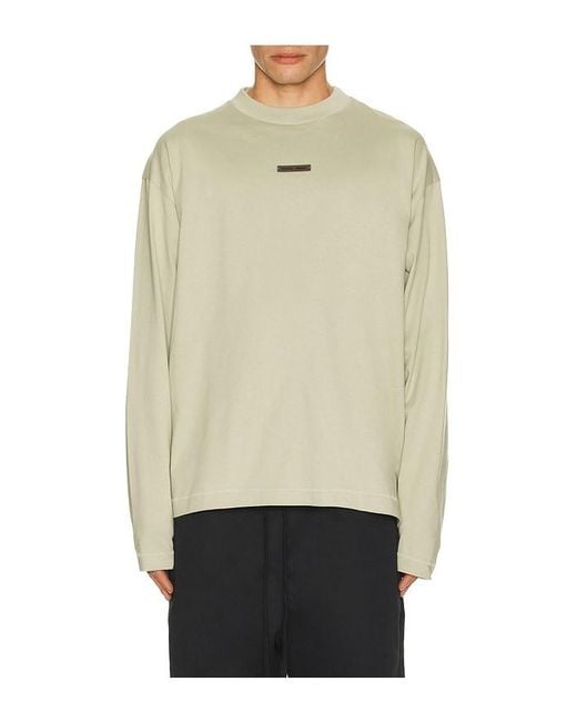 Fear Of God Natural Classic Fit Long Sleeve Tee for men