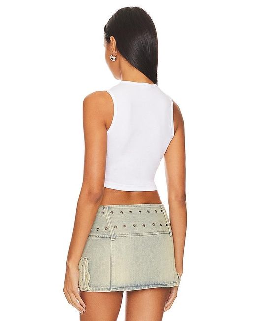 Lovers + Friends White Cherry Tank