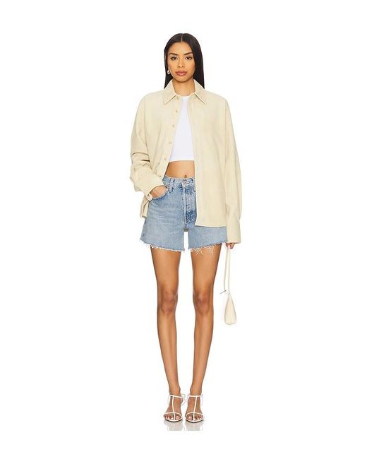 Agolde Blue Parker Long Short
