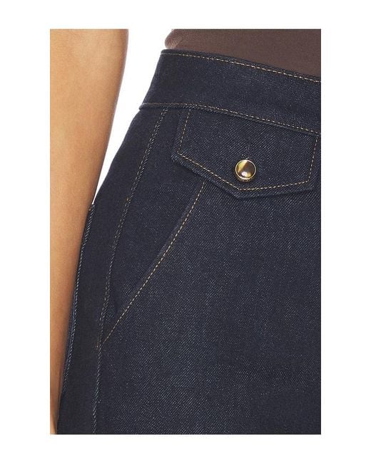 PAIGE Blue Stevie Jeans With Trouser Flap Pockets