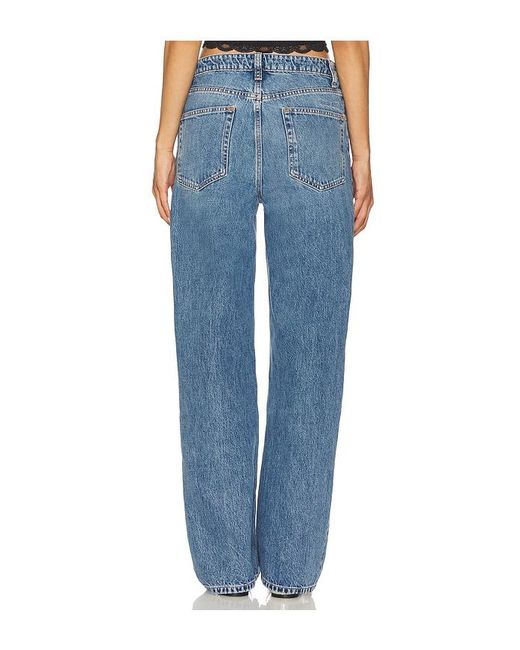 Lovers + Friends Blue V Front Curve Jeans