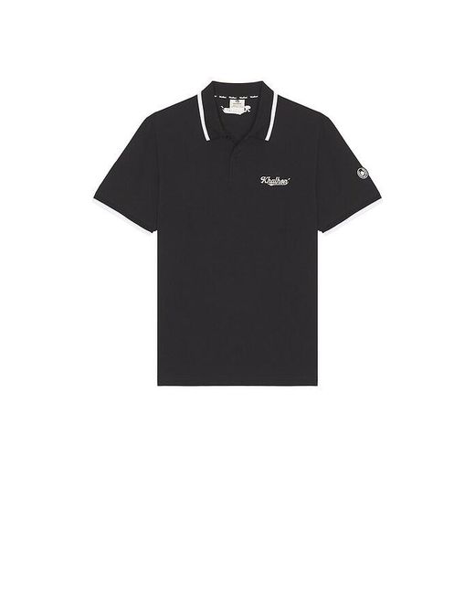 Khalhon Blue Short Sleeve Performance Polo for men