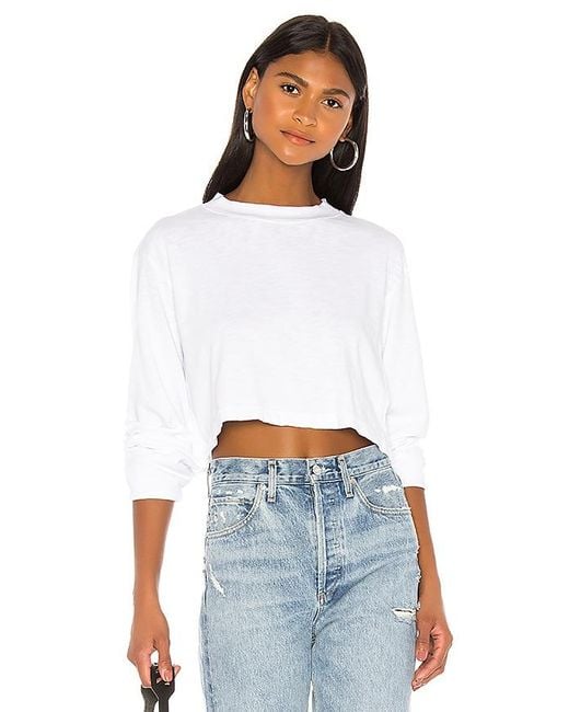 Cotton Citizen White Tokyo Crop Shirt