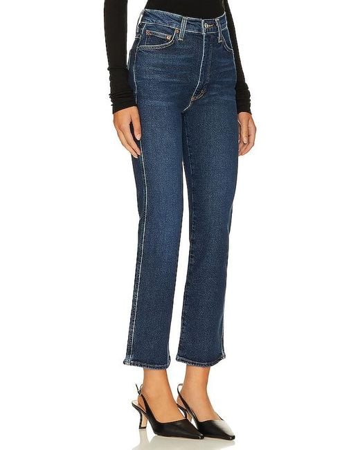 Agolde Blue Pinch Waist High Rise Kick Flare