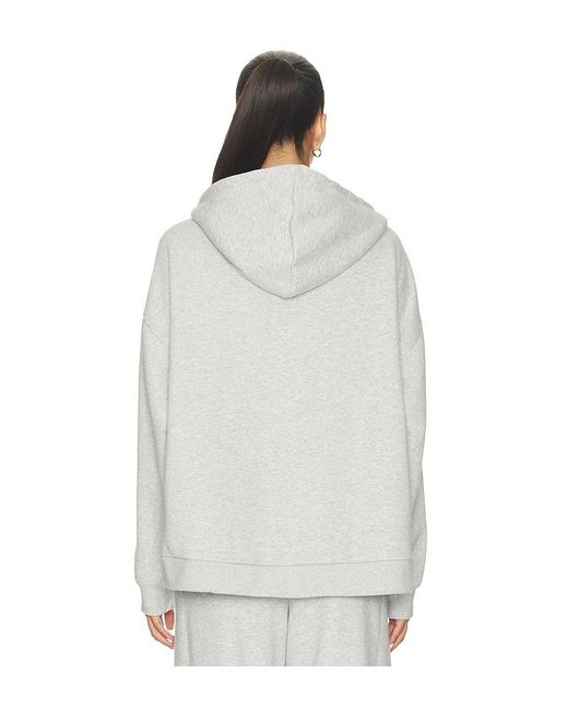 WellBeing + BeingWell White Murphy Oversized Full Zip Hoodie