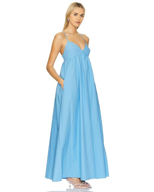 Susana Monaco Poplin Maxi Dress Blue